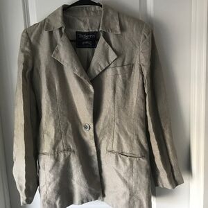 Vintage Burberry Linen Blazer